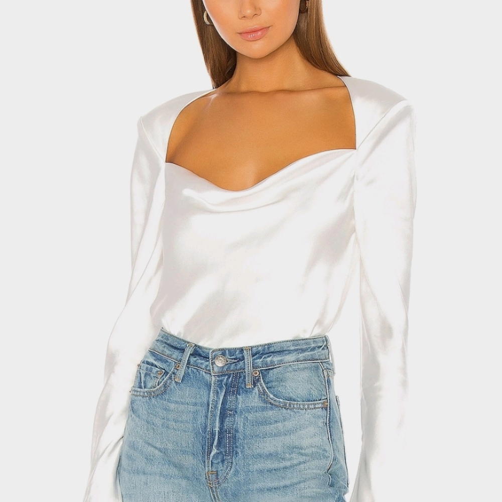 Satin Cutout Backless Top